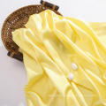 17.5MM 62%SILK 38% RECYCLE POLY light yellow sustainable silk blend fabric